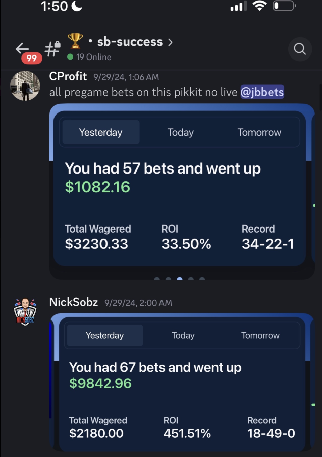 Betting Success